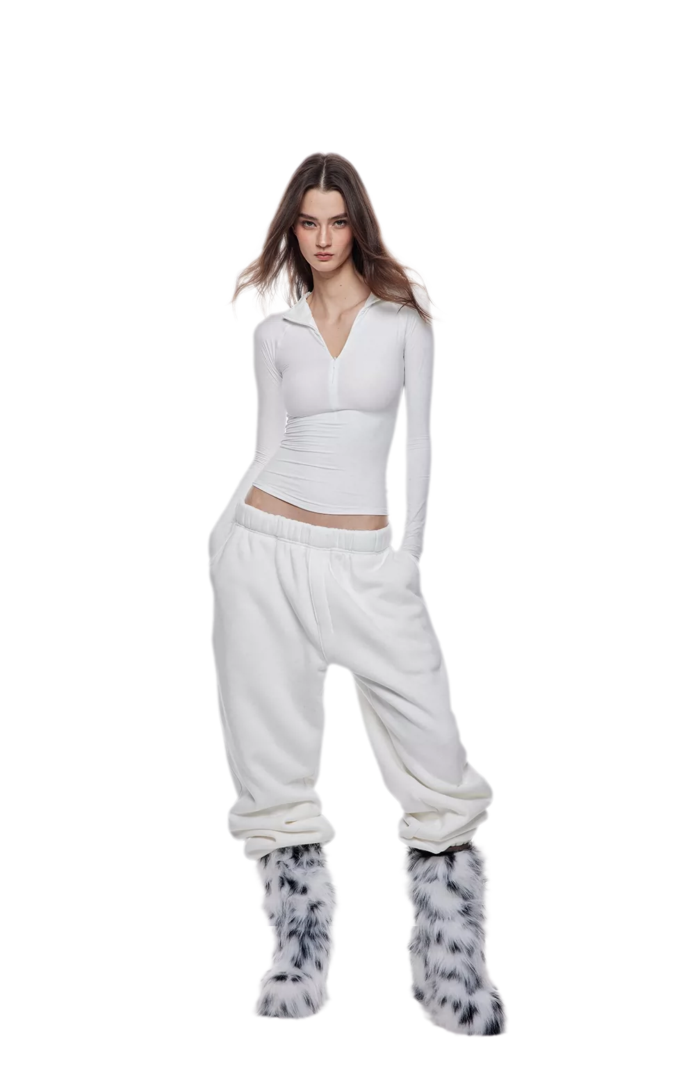 Two-Tone Baggy Sweatpants