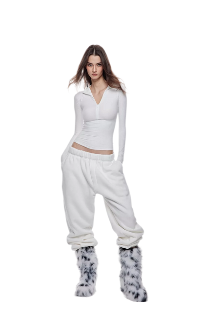 Two-Tone Baggy Sweatpants