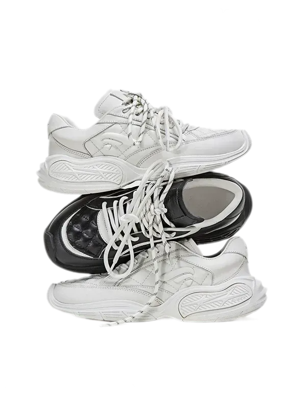 Quilted Platform Sneakers