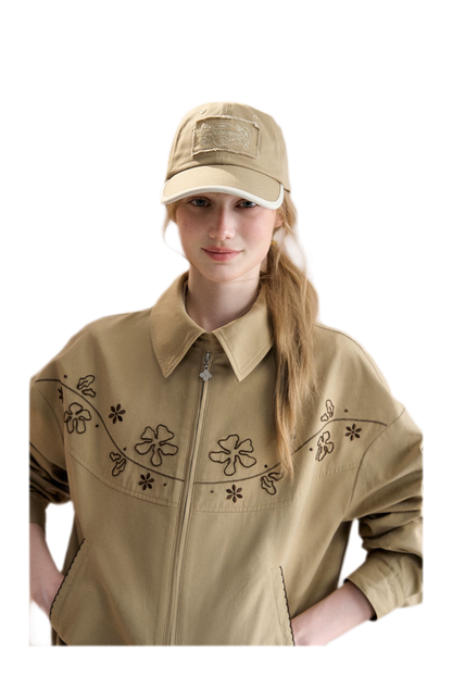 Embroidered Vintage Workwear Jacket
