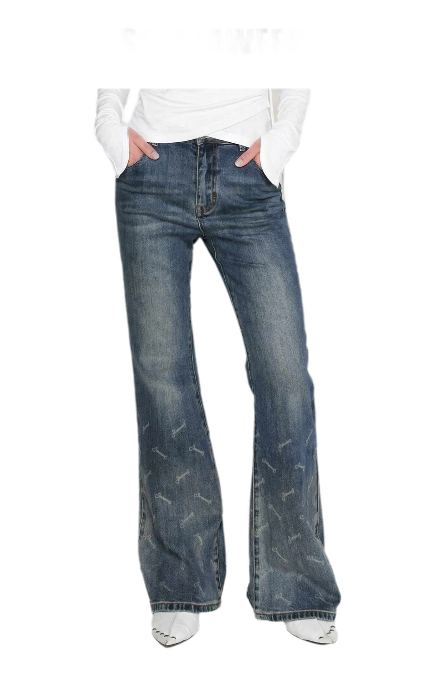 Vintage Logo Flare Jeans