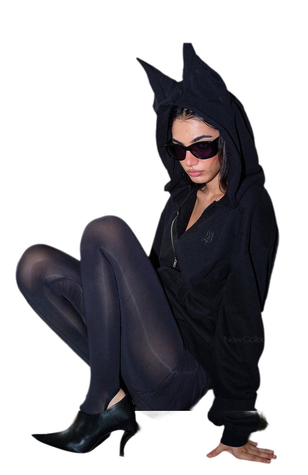 Devil Ear Zip Hoodie