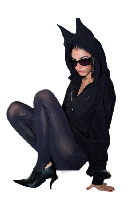 Devil Ear Zip Hoodie