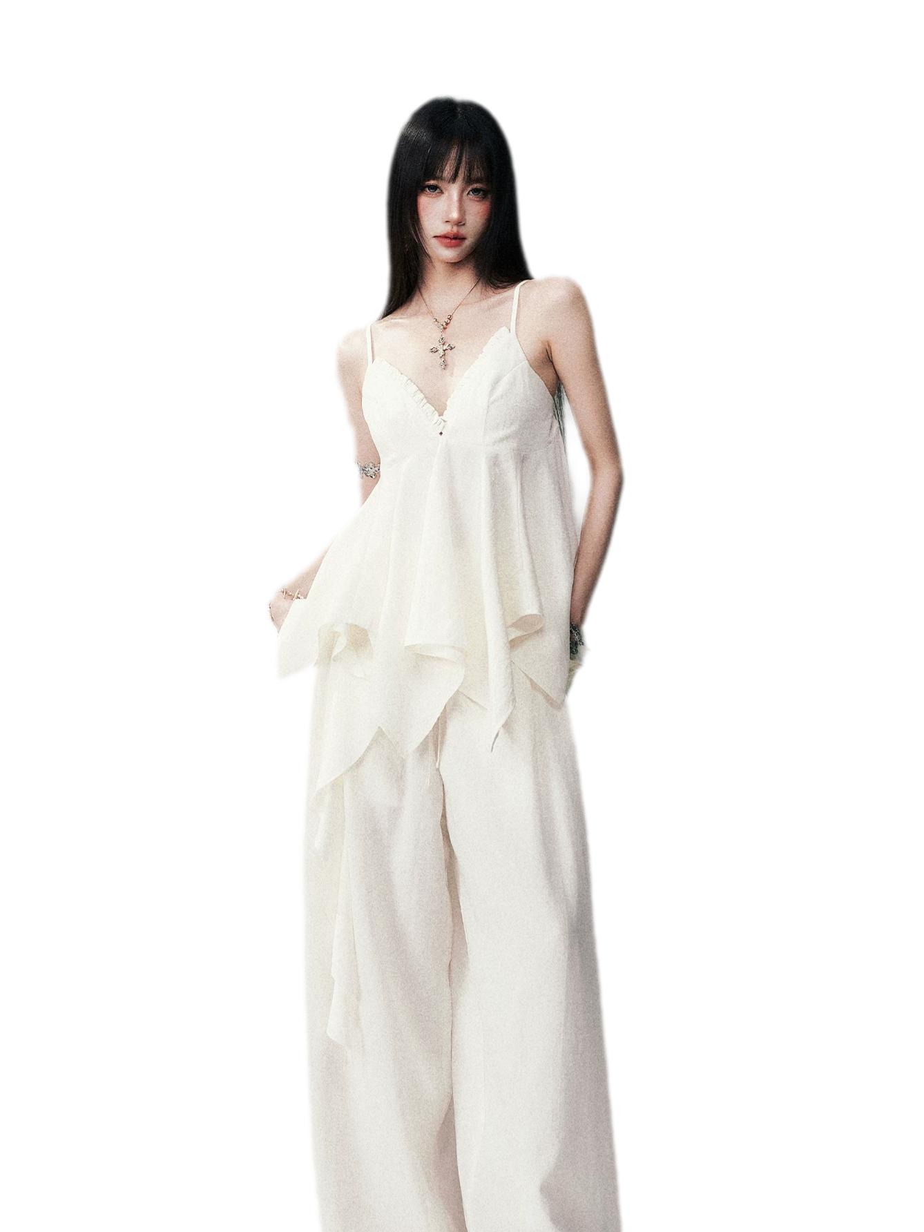 Relaxed V-neck Cami Set