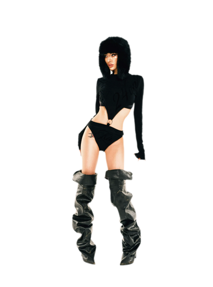 Pointed Toe Slouch Boots