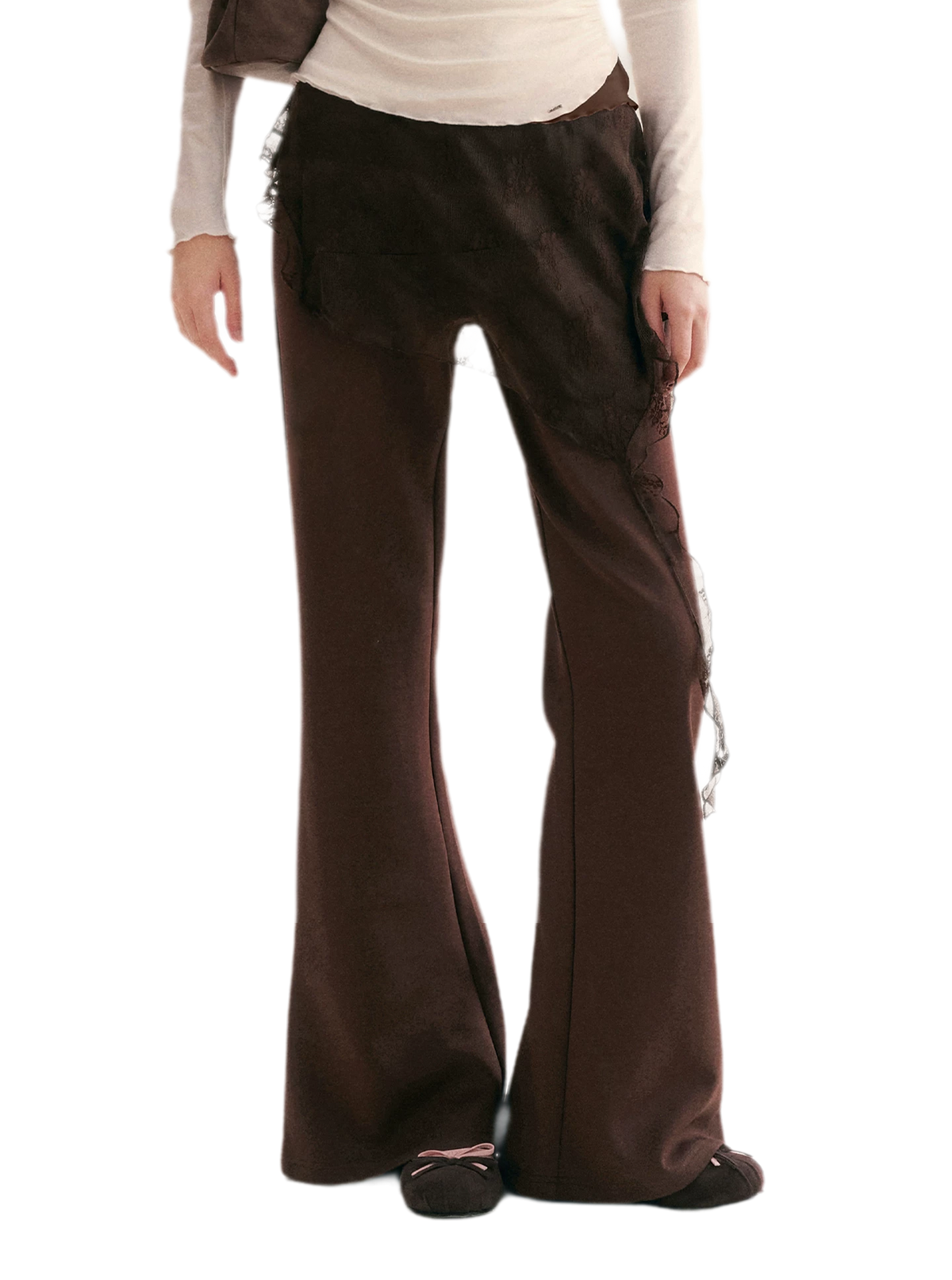 Romantic Lace Wide-Leg Pants