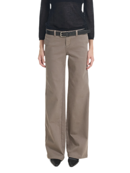 Waistband-Free Straight-Leg Denim Jeans