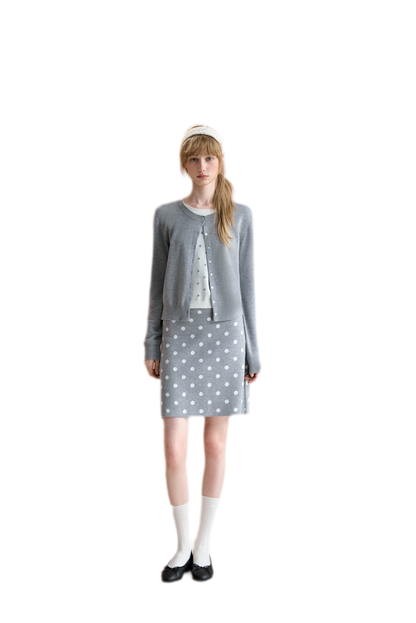 Vintage Polka Dot Knit Set