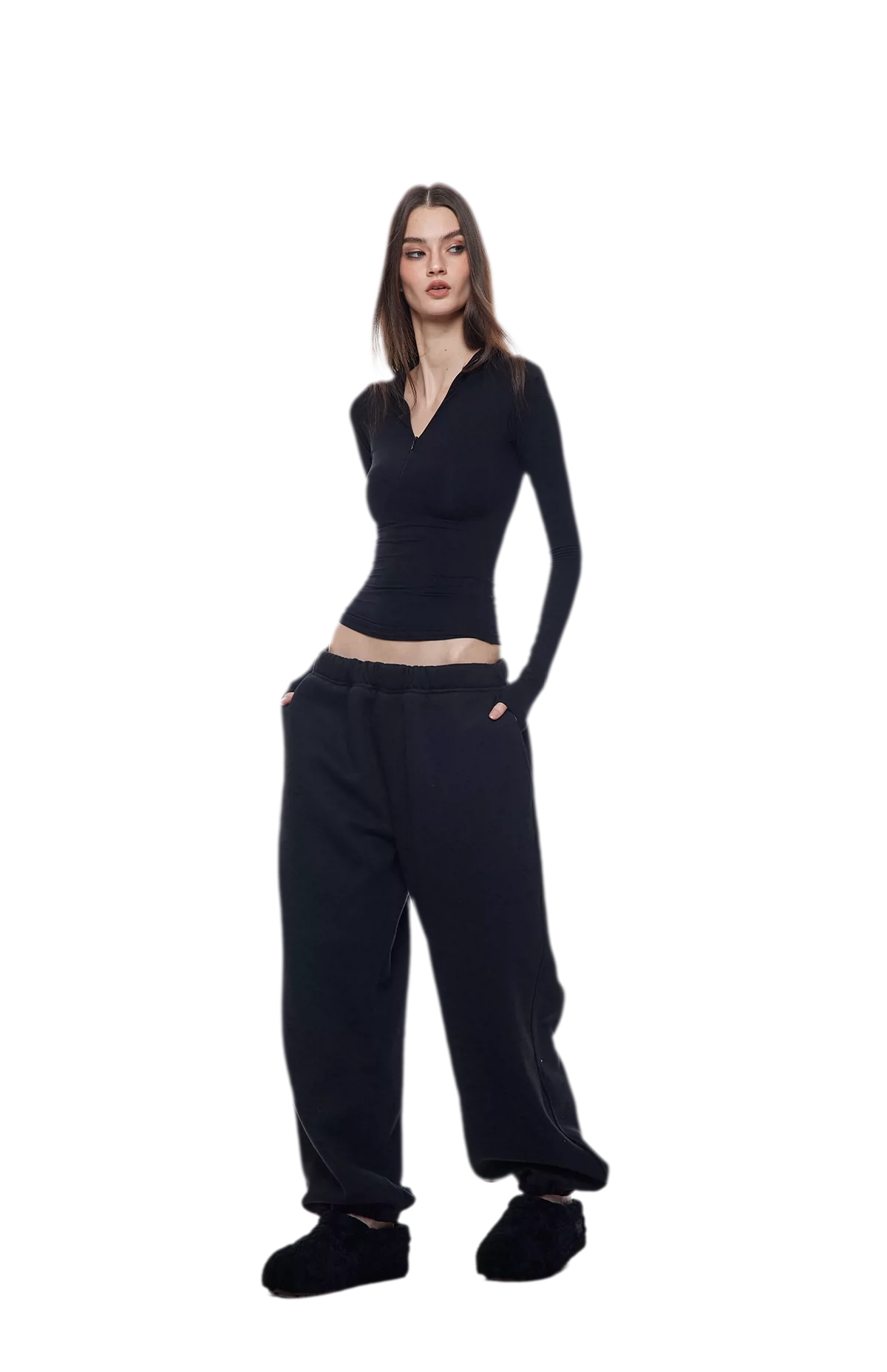Zip-Front Skin Top