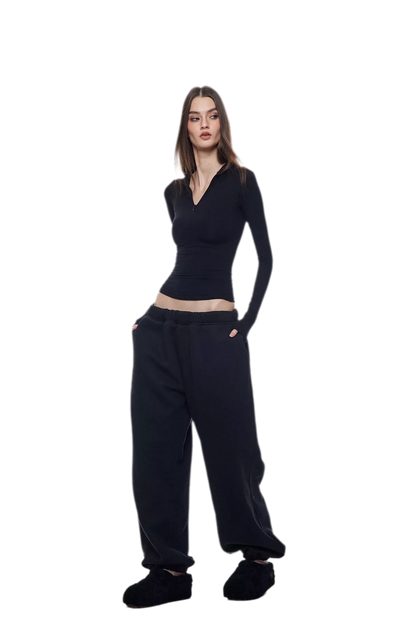 Zip-Front Skin Top
