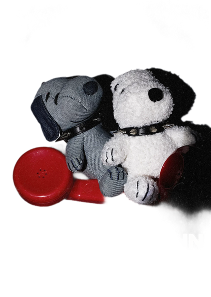 Studded Collar Snoopy Keychain