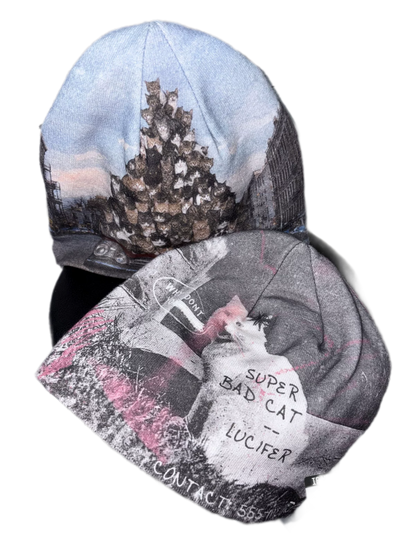 Retro Graphic Knit Beanie