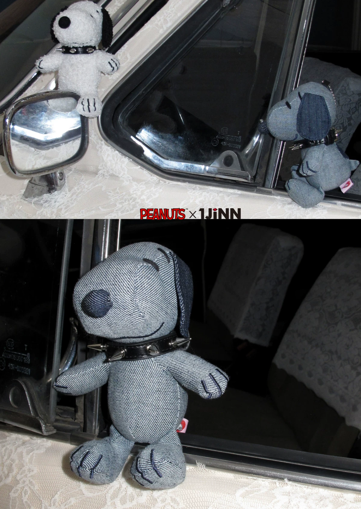 Studded Collar Snoopy Keychain