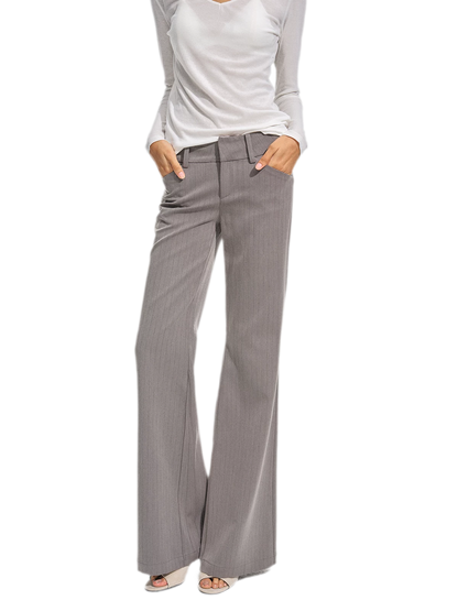 Uitlopende broek met accordeonplooien