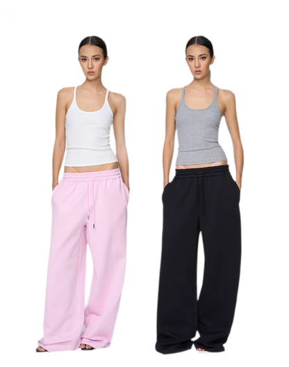 Air Cotton Wide-Leg Sweatpants