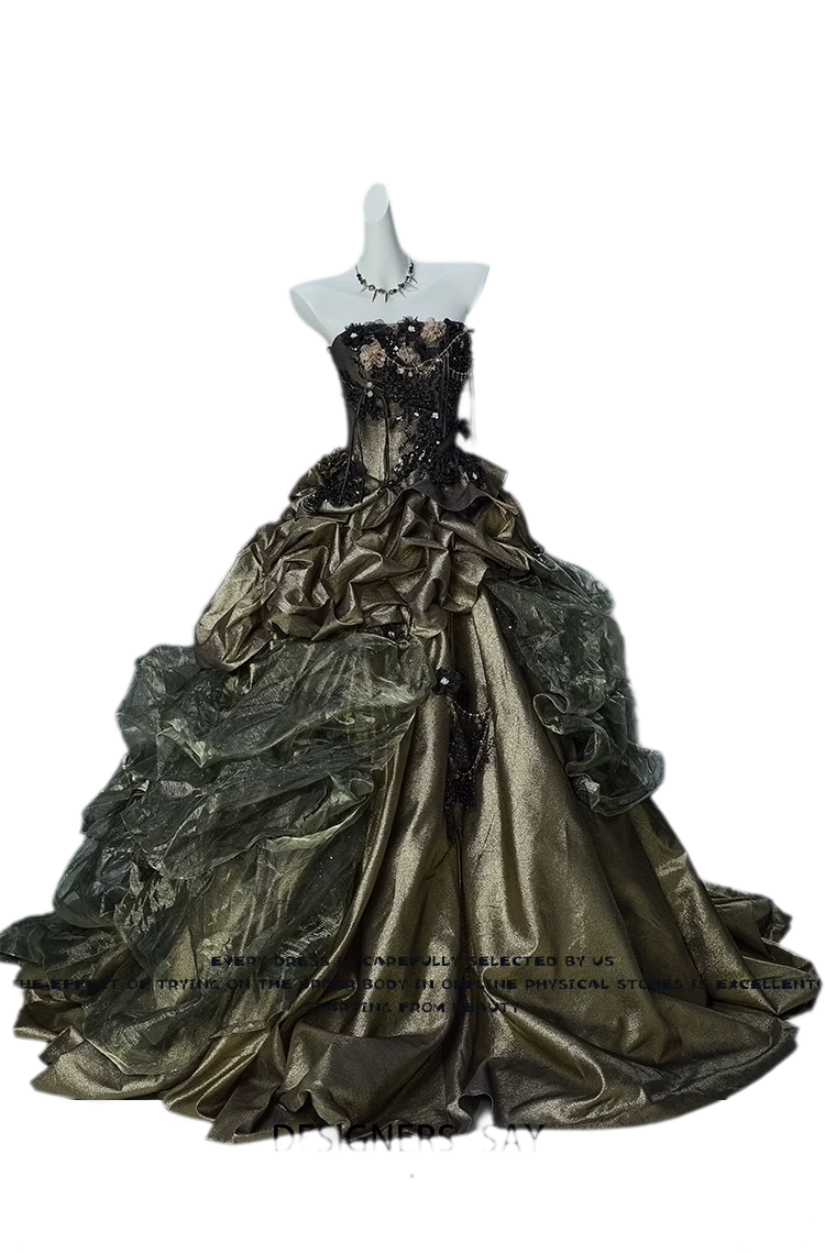 Heavy Embellished Ball Gown