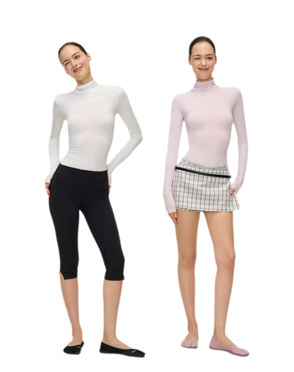 Brushed High-Neck Top