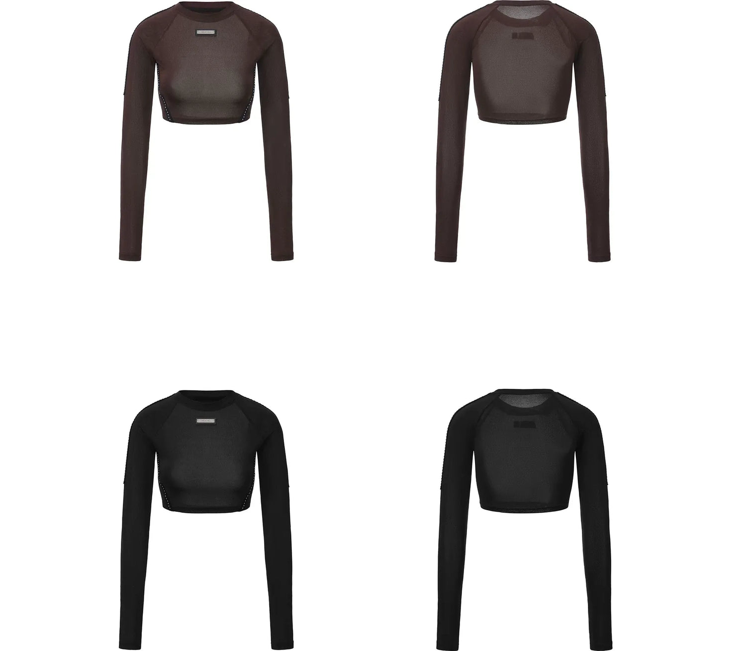 Rivet Cropped Raglan T-Shirt