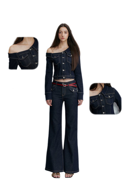 Asymmetric Denim Jacket