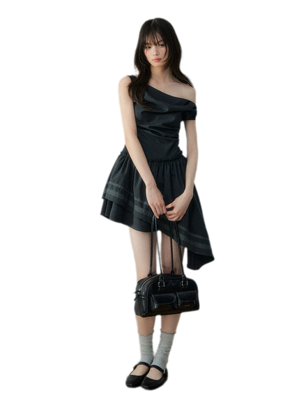 Asymmetric One-Shoulder Dress