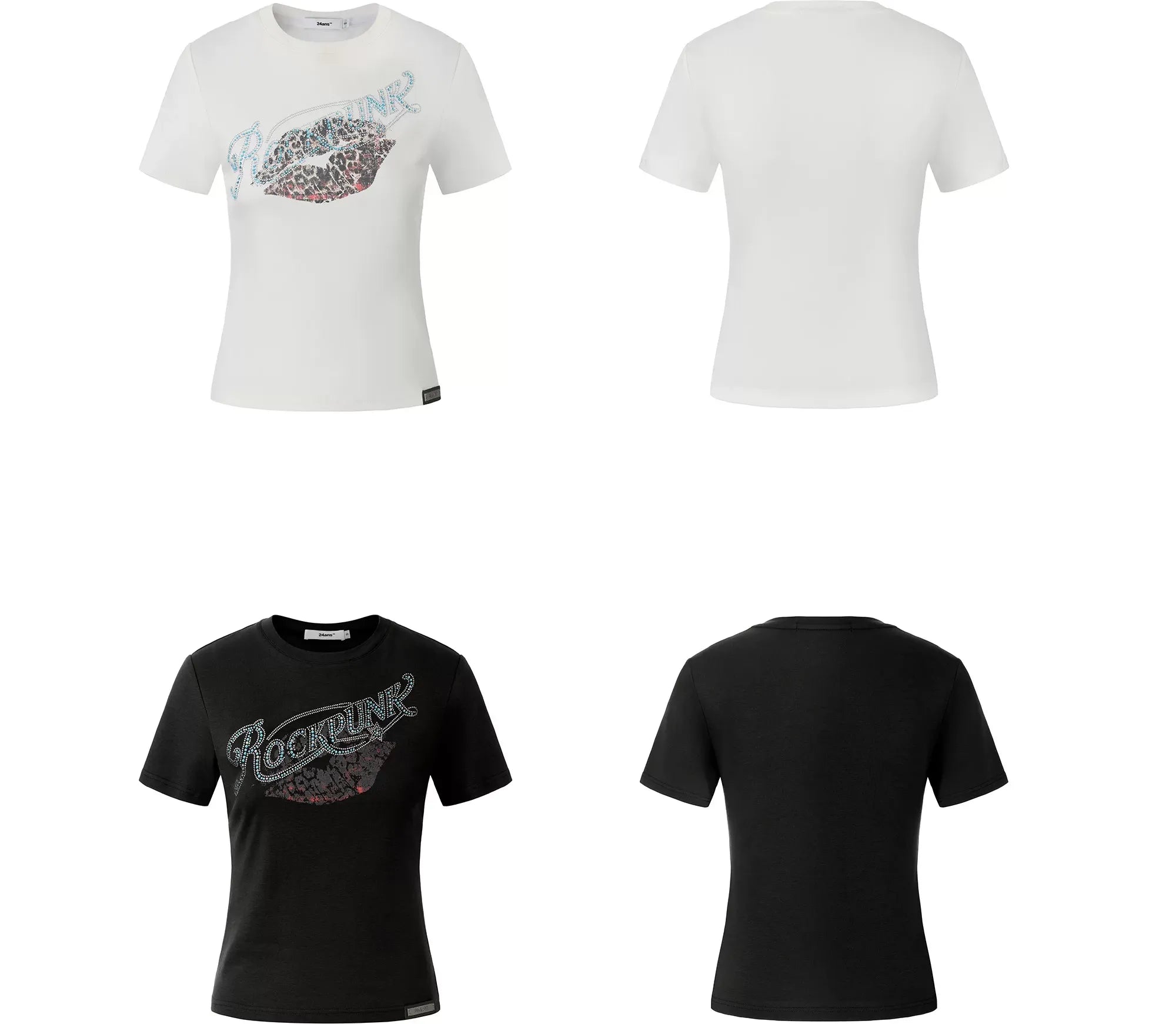 Rhinestone Graphic Slim Tee