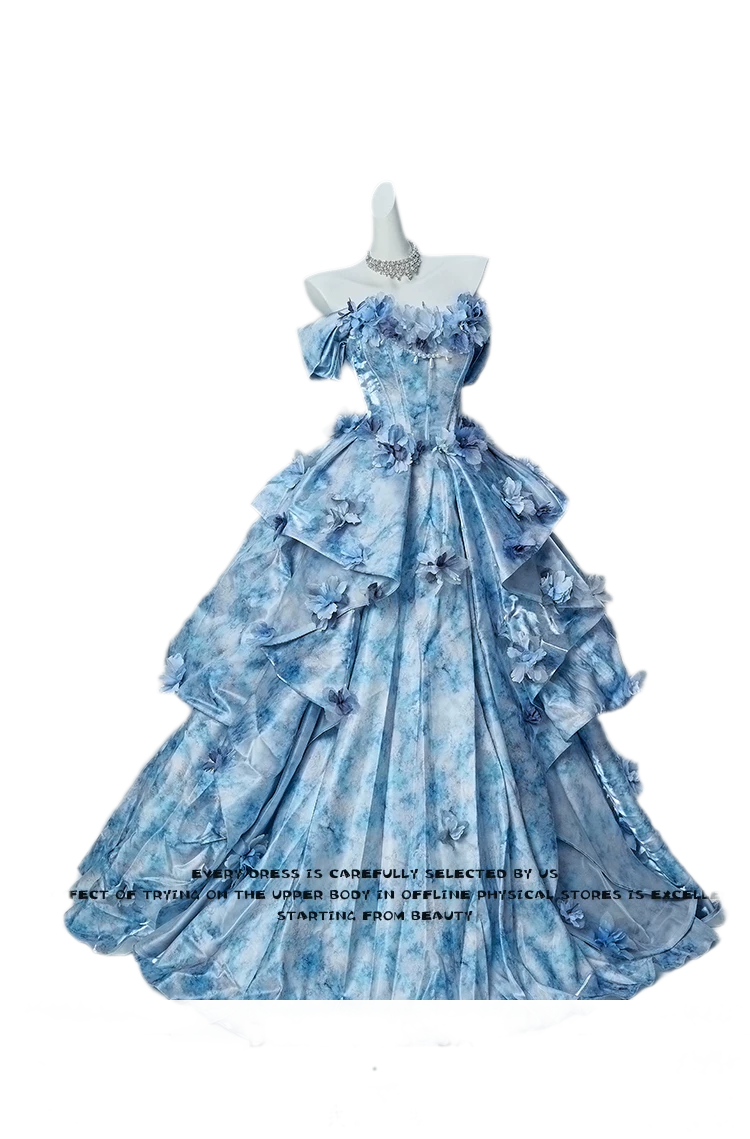 Nayi Floral Ball Gown