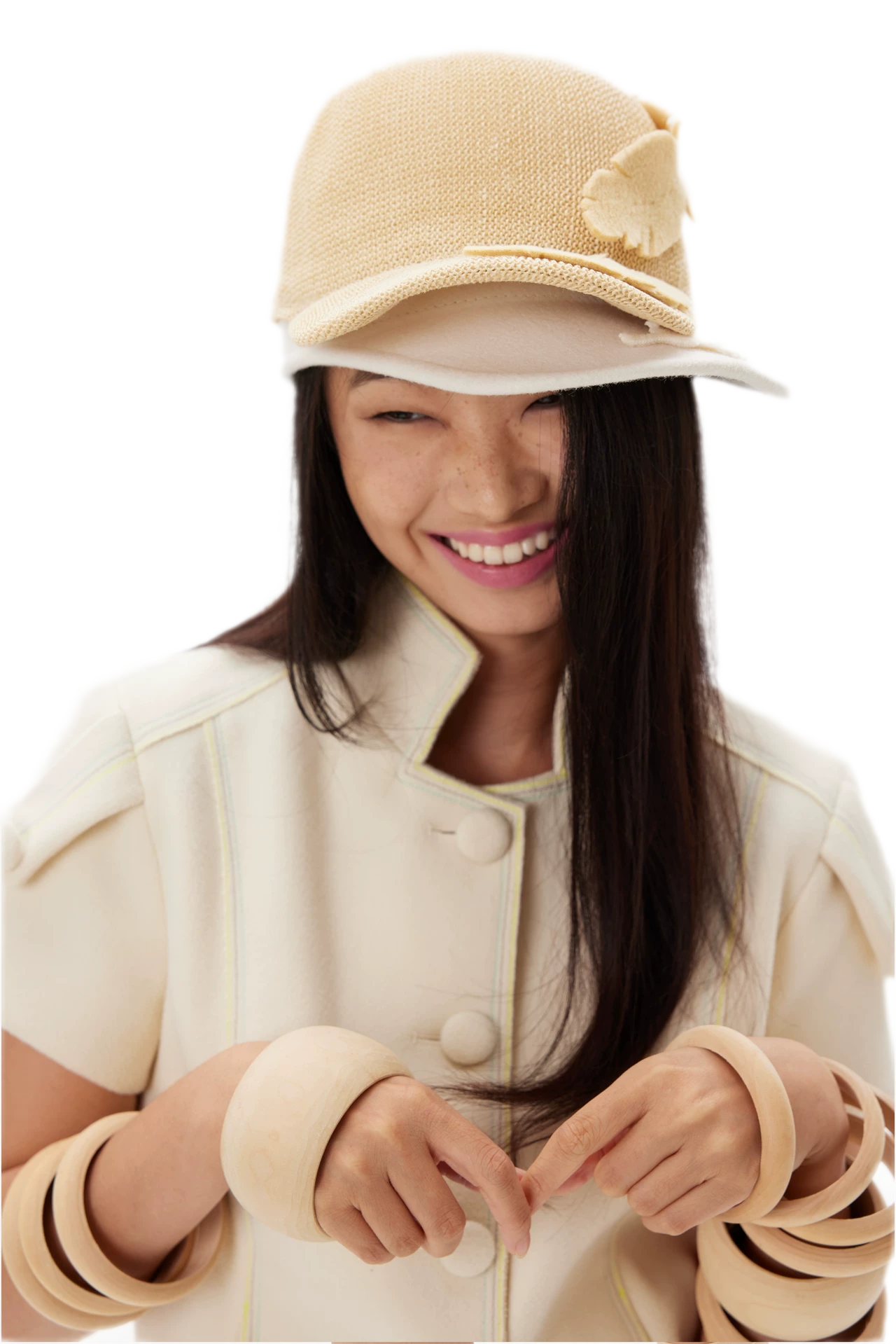 Feather Appliqué Felt Hat