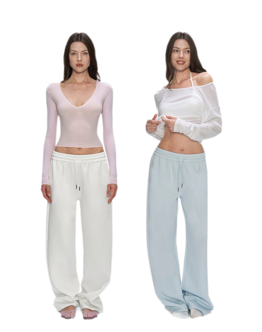 Air Cotton Wide-Leg Sweatpants
