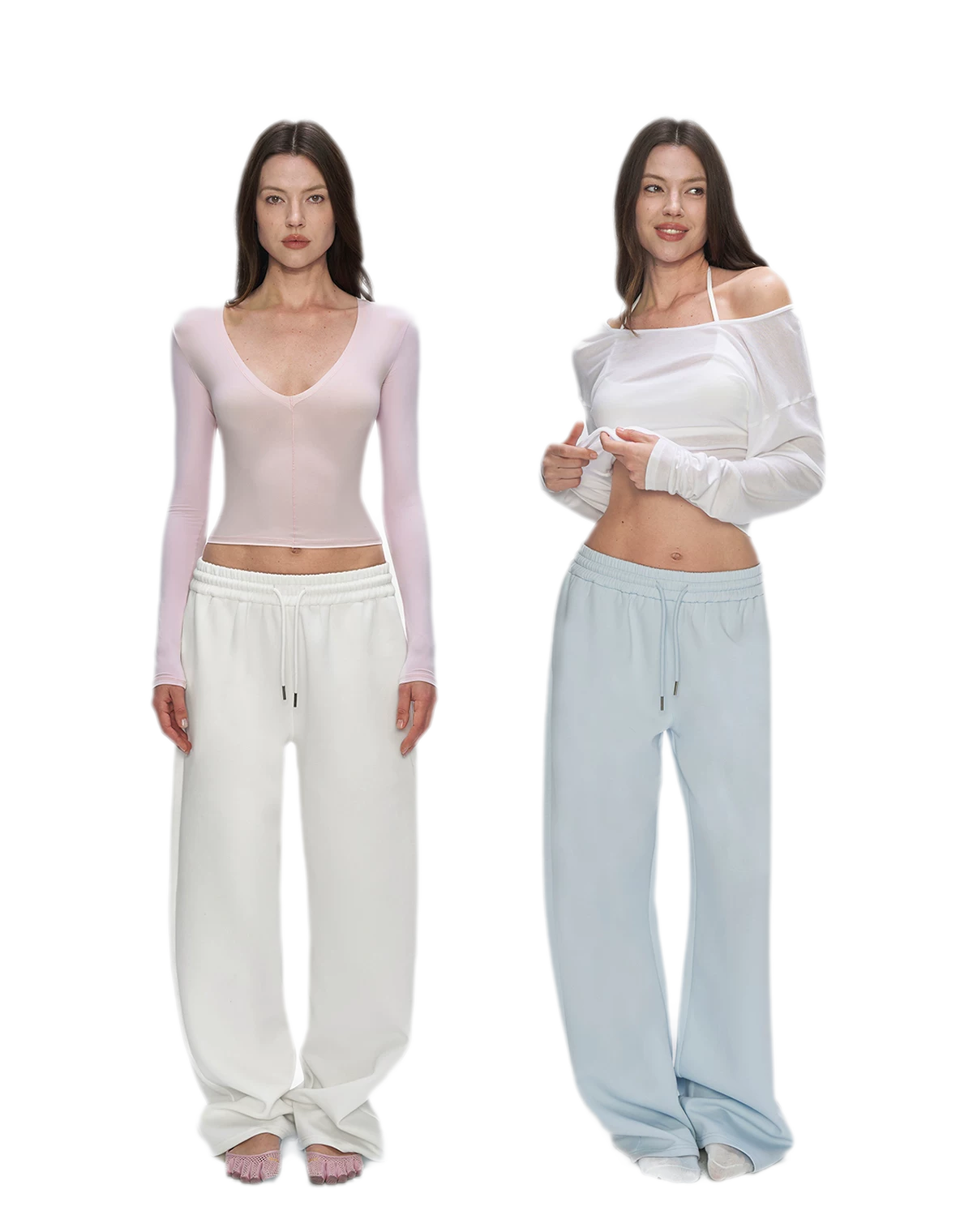 Air Cotton Wide-Leg Sweatpants