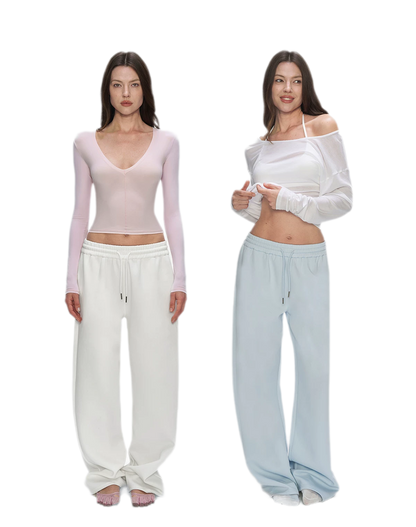Air Cotton Wide-Leg Sweatpants