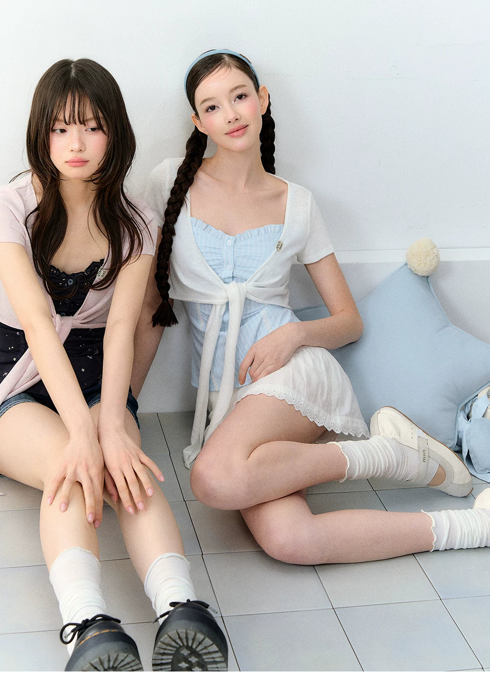 Korean Style Slim Fit Two-Piece Vest Set