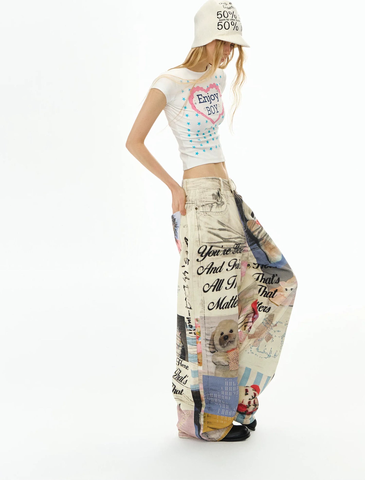 Star Print Regular Tee