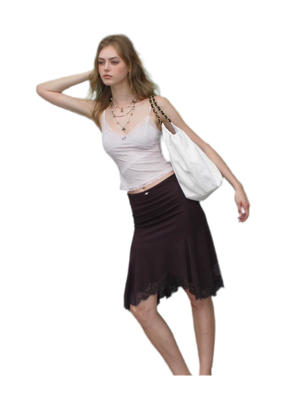 Lace Velvet Cami Top