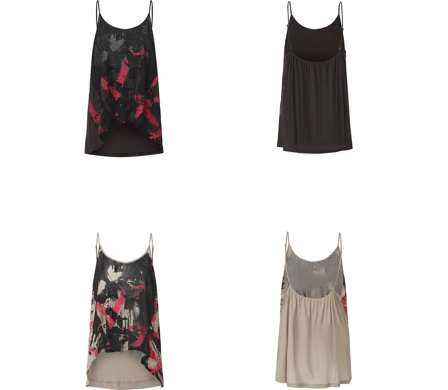 Graffiti Rhinestone Halter Cami