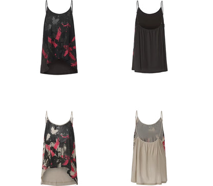 Graffiti Rhinestone Halter Cami