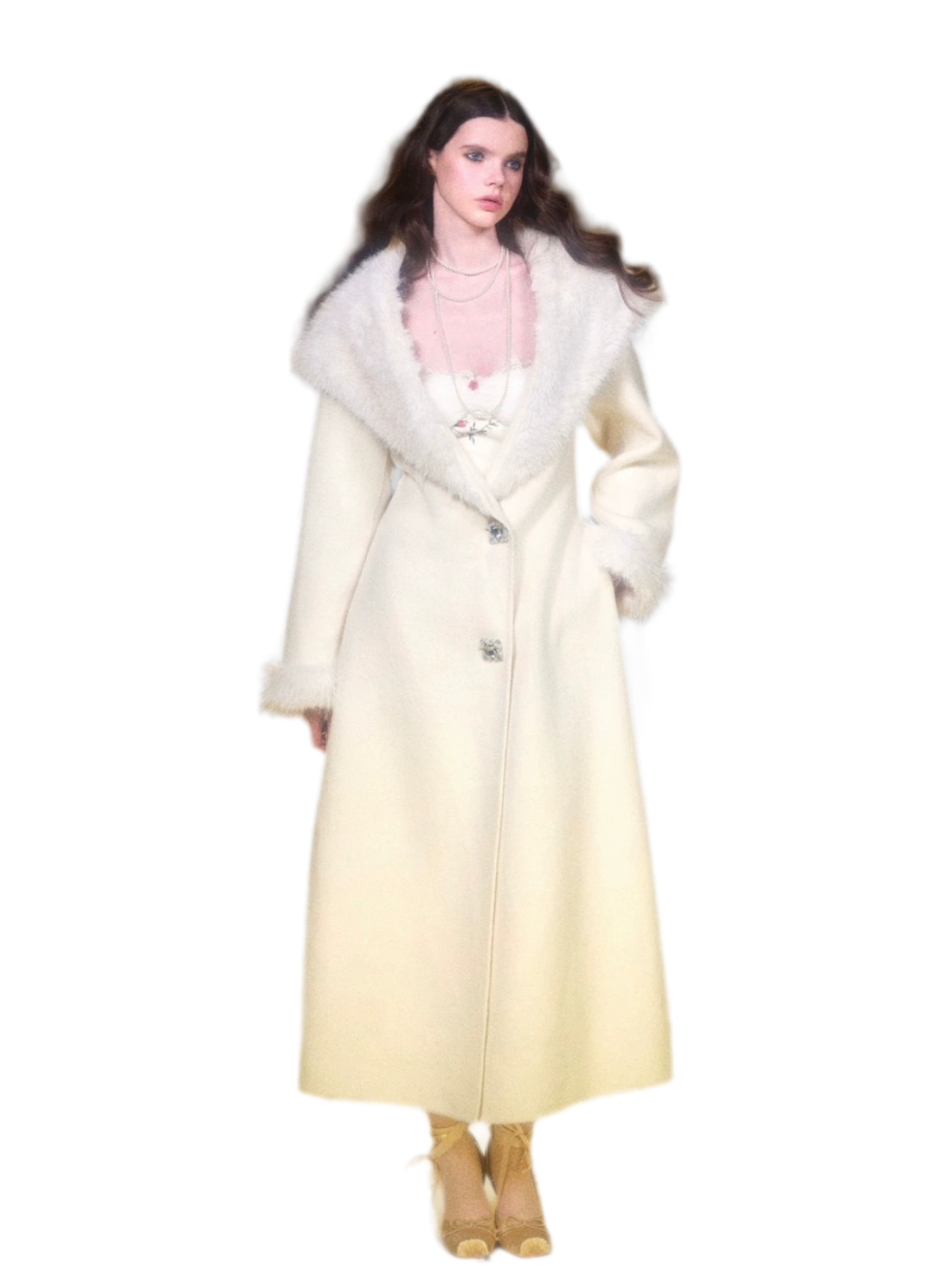 Double-Faced Wool Long Coat