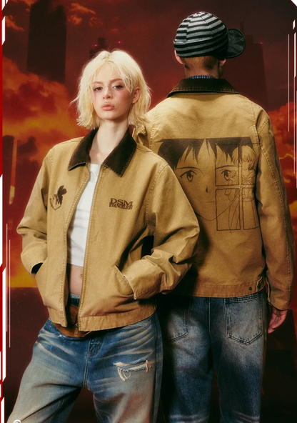 Washed Detroit Distressed Jacket