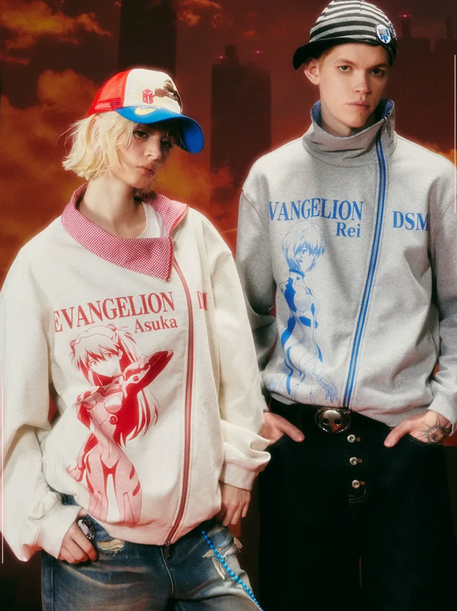 Diagonal Zip Hoodie Cardigan