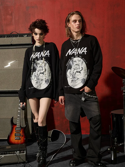 DSM X NANA Appliqué Crewneck Sweater