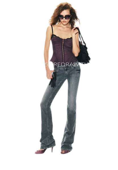 Leopard Print Rhinestone V-neck Camisole