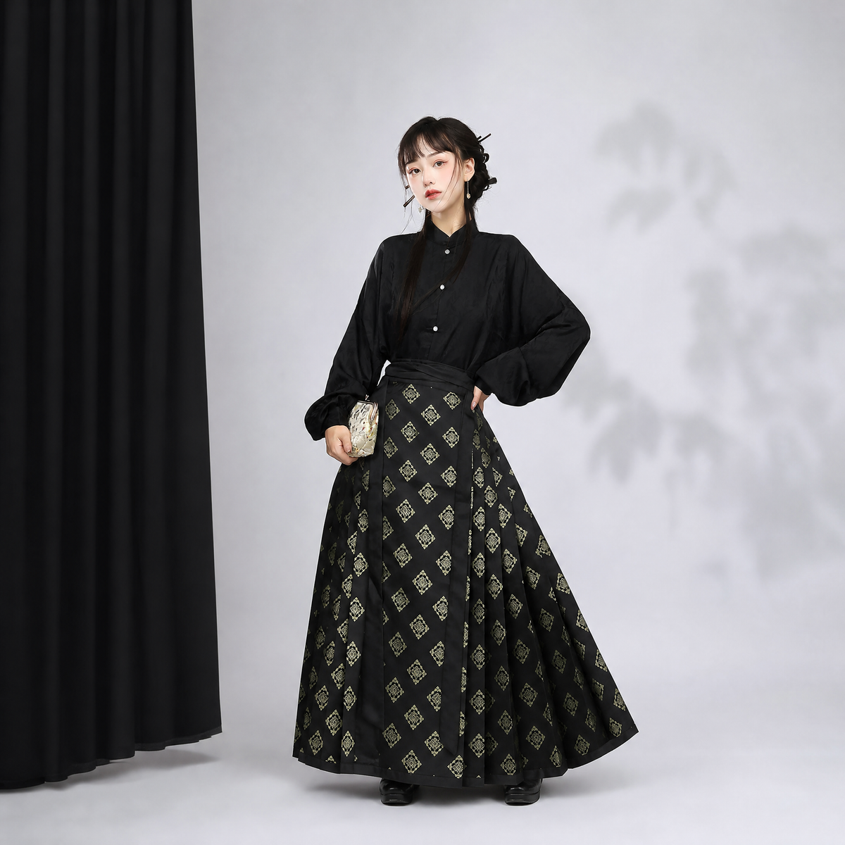 明月松间 Spirited Moon Pine Mamian Skirt