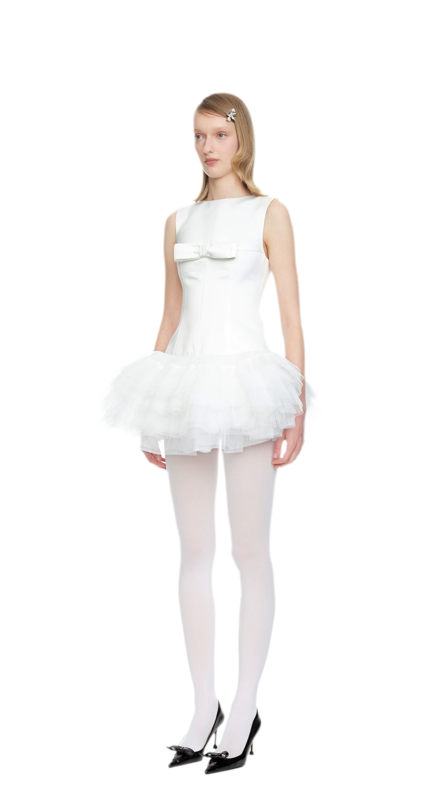 Layered Tulle Bowknot Dress