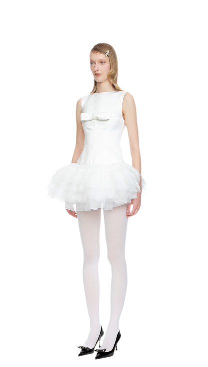 Layered Tulle Bowknot Dress