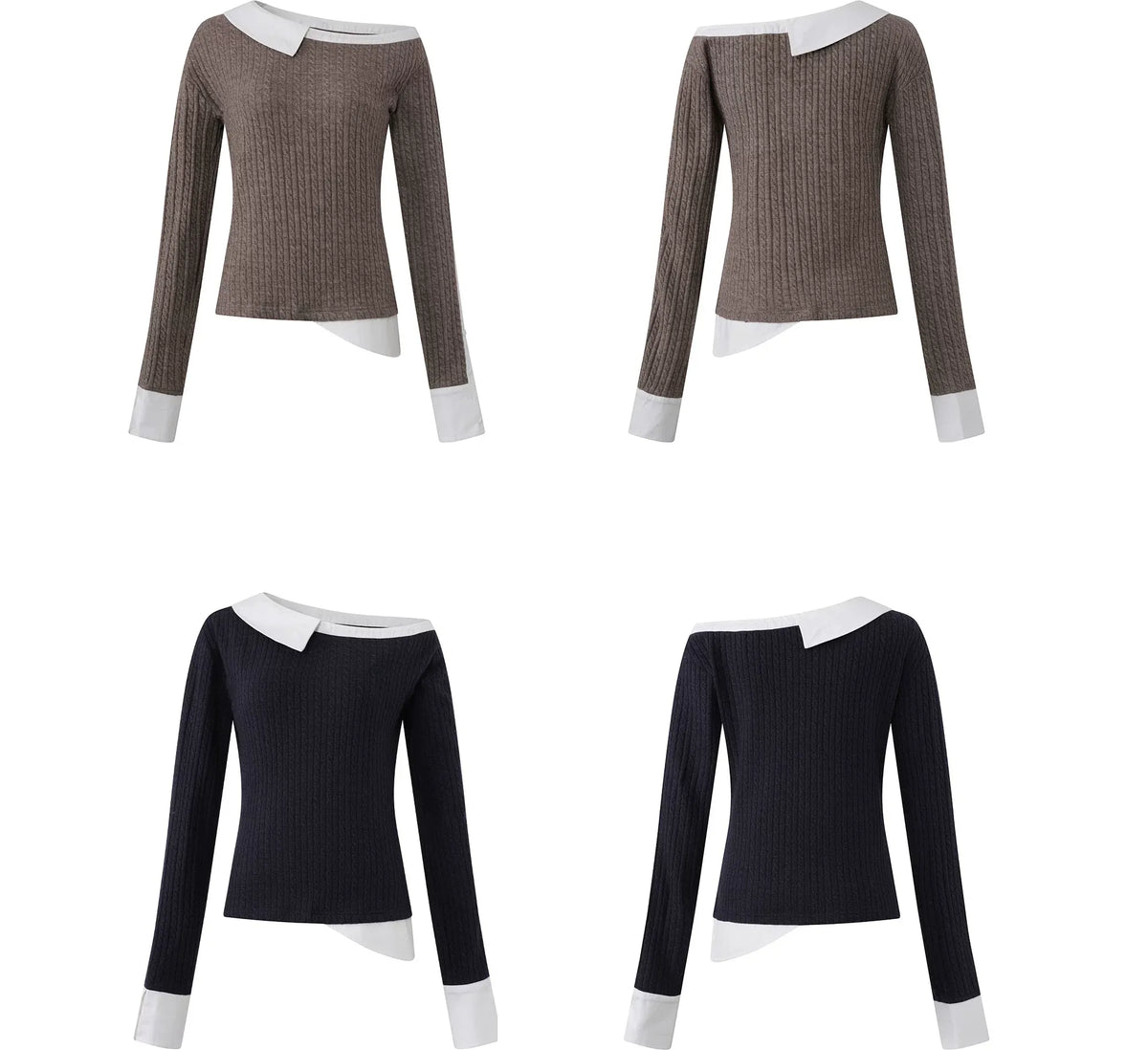 Cable Knit Cropped Sweater