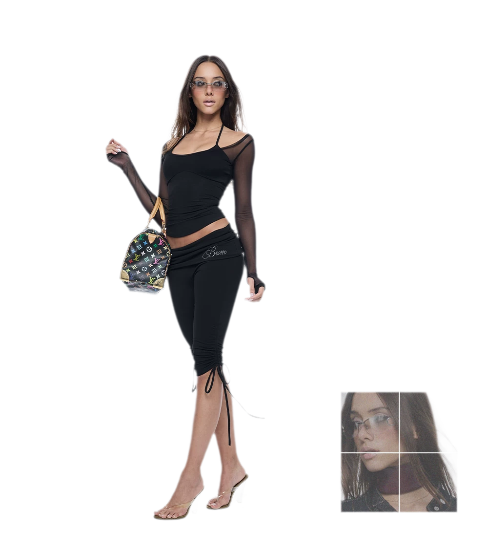 Mesh Halter Yoga Set