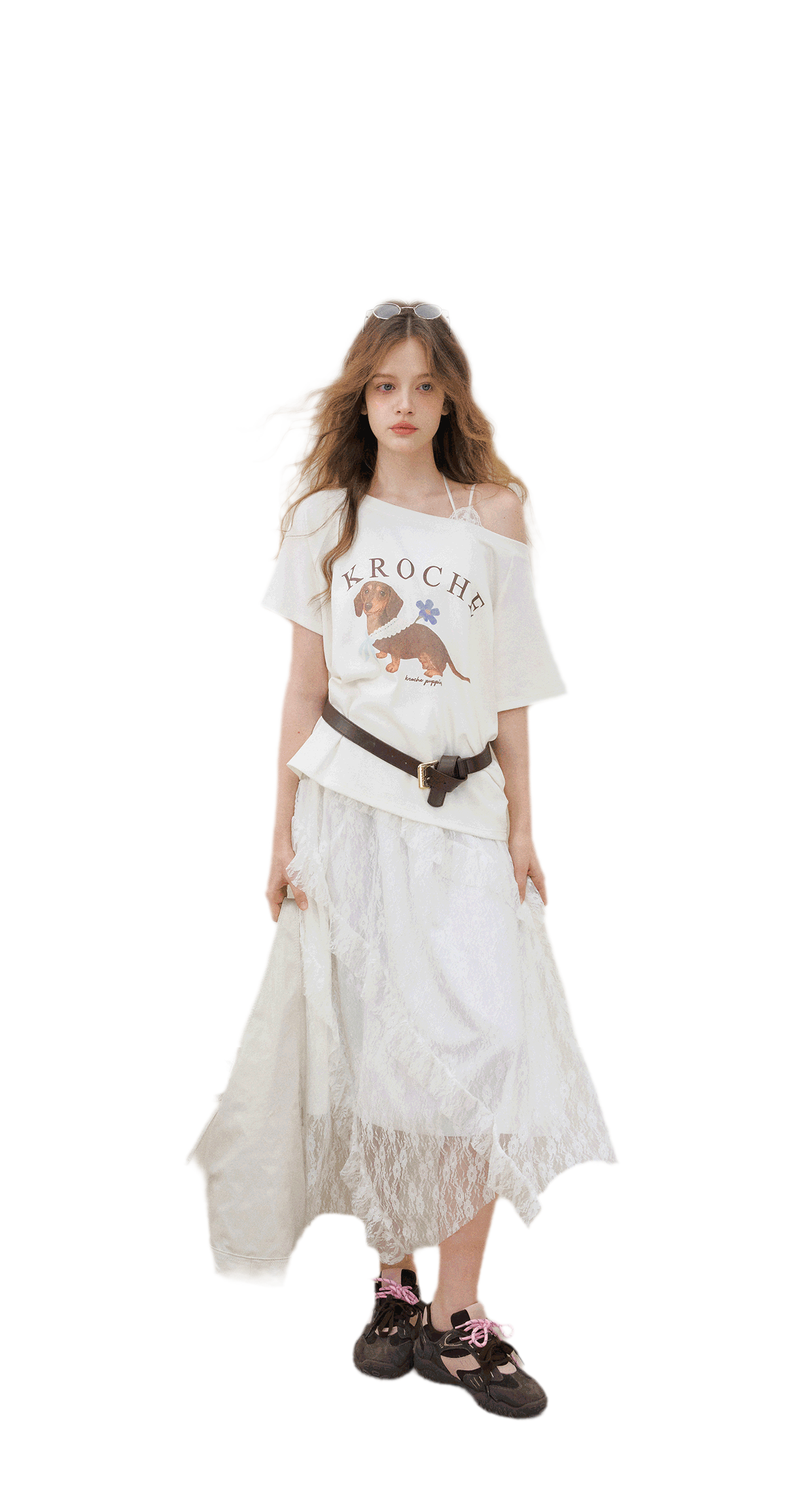 Handpainted Dachshund Tee Cami