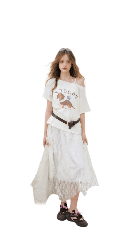 Handpainted Dachshund Tee Cami