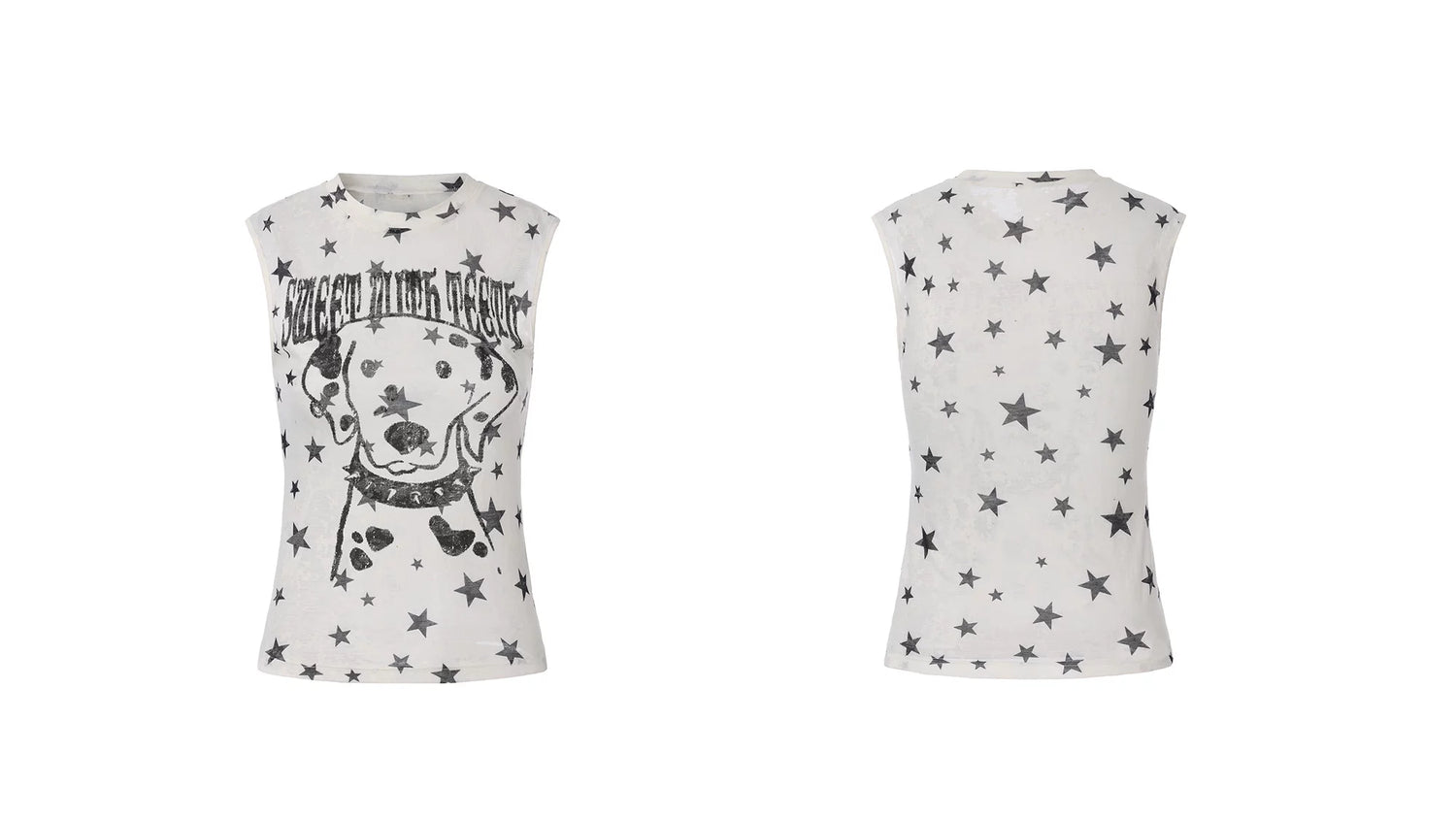 Lightweight Graffiti Print Tank Top