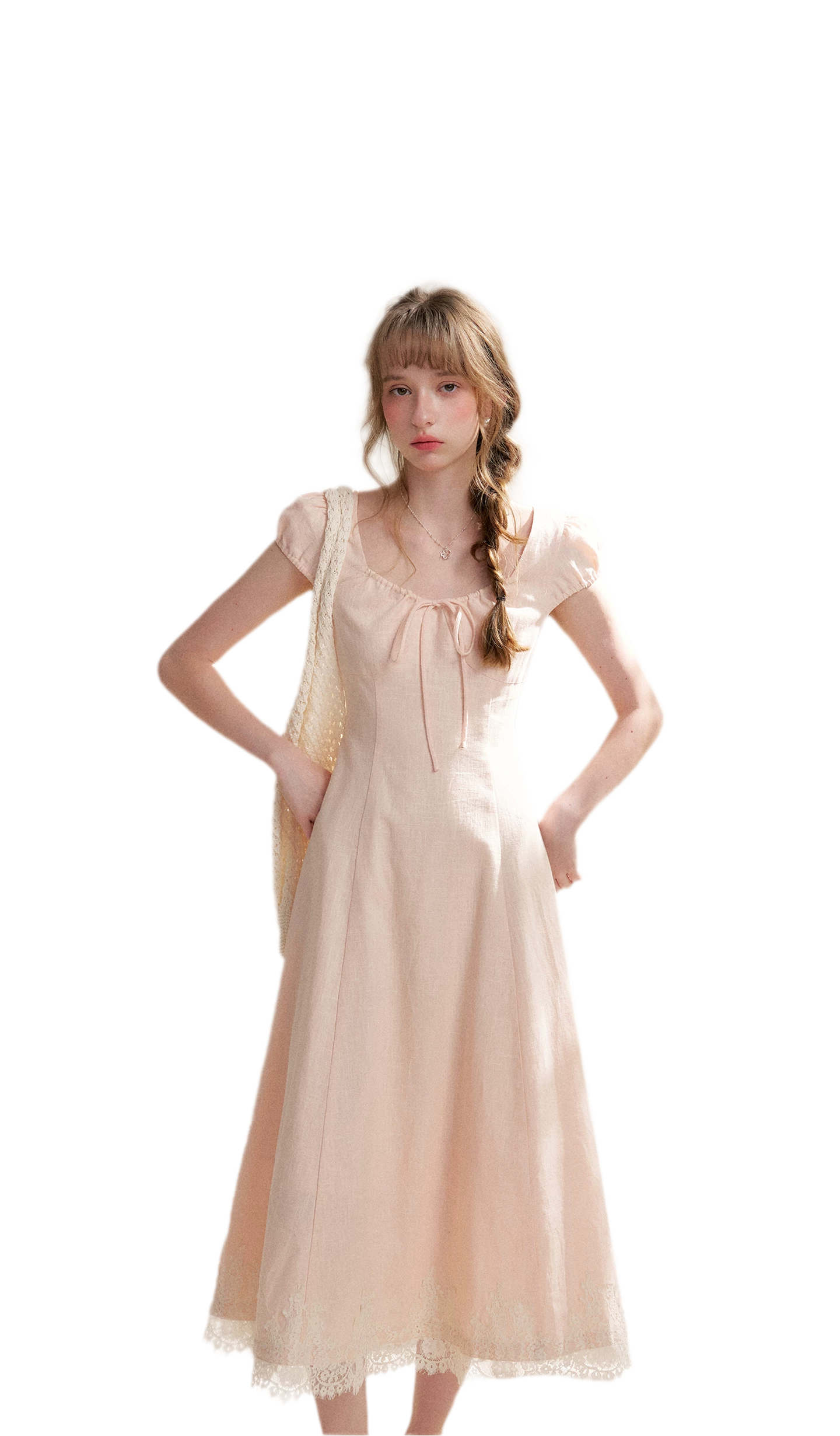 French Lace Long Dress