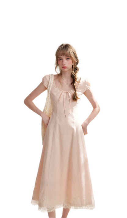 French Lace Long Dress